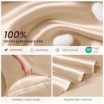 Luxury 4-Piece Mulberry Silk Bed Set, Champagne