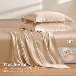 Luxury 4-Piece Mulberry Silk Bed Set, Champagne