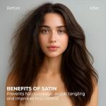 Luxury Black Satin Bed Sheet Set - 4 Pieces