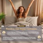 Utopia Bedding Queen Size Sheet Set – 4 Piece Bed Sheets, Soft and Breathable Microfiber, Includes 1 Fitted Sheet, 1 Flat Sheet and 2 Pillowcases – Oeko Tex (Beige)