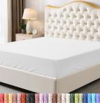 Utopia Bedding Queen Fitted Sheet - Bottom Sheet - Deep Pocket - Soft Microfiber - Shrinkage and Fade Resistant - Easy Care -1 Fitted Sheet Only (White)