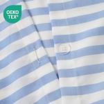 ROSE&RISY Blue Queen Duvet Cover Set, 3 Pieces Soft Bedding Queen Set, Breathable and Cooling,Includes 1 Duvet Cover, 2 Pillow Cases (Blue Stripe, Queen)