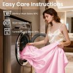 Luxury Pink Satin Queen Sheets Set - 4 Pieces