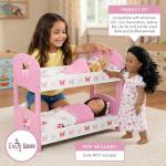 Pink Butterfly Bunk Bed Set for 18-Inch Dolls
