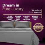 King Size 100% Egyptian Cotton Sheet Set - Dark Grey