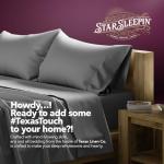 King Size 100% Egyptian Cotton Sheet Set - Dark Grey