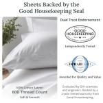 Luxury Ivory California King Cotton Sheet Set