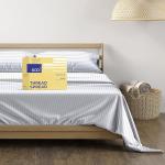 Luxury Egyptian Cotton Queen Stripe Bed Set