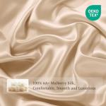 Luxury Mulberry Silk Duvet Cover Set, Champagne