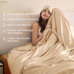 Luxury Mulberry Silk Duvet Cover Set, Champagne