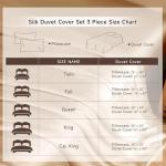 Luxury Mulberry Silk Duvet Cover Set, Champagne