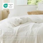 Bedsure Duvet Cover Queen Size - Soft Double Brushed Bedding Set for Kids & Adults, Zipper Closure, 3 Pieces, Includes 1 Duvet Cover (90"x90") & 2 Pillow Shams, NO Comforter, Ivory White