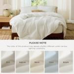 Bedsure Duvet Cover Queen Size - Soft Double Brushed Bedding Set for Kids & Adults, Zipper Closure, 3 Pieces, Includes 1 Duvet Cover (90"x90") & 2 Pillow Shams, NO Comforter, Ivory White