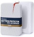 Utopia Bedding Waterproof Mattress Protector Twin Size, Premium 3D Air Soft Fabric Mattress Cover, Fits 15 Inches Deep, Breathable, Fitted Style with Stretchable Pockets
