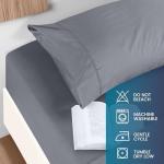 Luxury Brushed Microfiber Queen Sheet Set - Grey