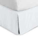Queen Bed Skirt - 15-Inch Tailored Fit, White