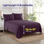 Luxury Purple 1500 Supreme Bed Sheet Set