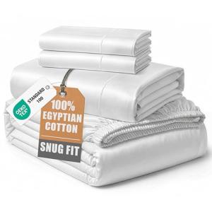 King Size 100% Egyptian Cotton Cooling Sheet Set