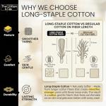 Luxury King Size Cotton Duvet Cover Set, White