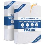 Utopia Bedding Waterproof Mattress Protector Full Size 2-Pack