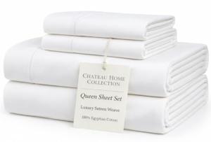 Luxury Egyptian Cotton Queen Sheet Set - 800 TC