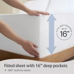 Queen Sheet Set - 4 PC, Deep Pocket, Soft White