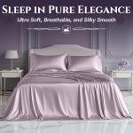 Queen Satin Bed Set – 4-Piece Luxury Sheets
