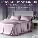 Queen Satin Bed Set – 4-Piece Luxury Sheets