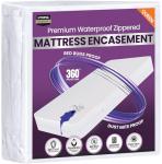 Utopia Bedding Premium Zippered Mattress Encasement (Fits 12 Inches Mattress, Queen) - Waterproof and Bed Bug Proof Mattress Protector - Six-Sided Mattress Cover (Pack of 2)