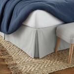 Ultra Soft Microfiber Bed Skirt - Light Gray