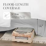 Ultra Soft Microfiber Bed Skirt - Light Gray