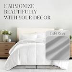 Ultra Soft Microfiber Bed Skirt - Light Gray