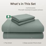 Luxury 600 Thread Count Queen Sheet Set - Sage