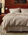 Bedsure 100% Cotton Khaki Duvet Cover Set