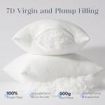 Phantoscope Premium 18x18 Throw Pillow Inserts, Ultra-Soft Air Layer Pillow Inserts Down Alternative Decorative Throw Pillows for Couch, Bedroom, Square Cushion Sham Stuffer, Pack of 1