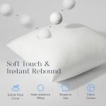 Phantoscope Premium 18x18 Throw Pillow Inserts, Ultra-Soft Air Layer Pillow Inserts Down Alternative Decorative Throw Pillows for Couch, Bedroom, Square Cushion Sham Stuffer, Pack of 1