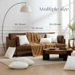 Phantoscope Premium 18x18 Throw Pillow Inserts, Ultra-Soft Air Layer Pillow Inserts Down Alternative Decorative Throw Pillows for Couch, Bedroom, Square Cushion Sham Stuffer, Pack of 1