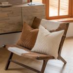 Set of 4 Neutral 18x18 Corduroy Pillow Covers