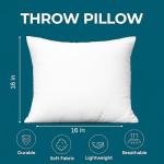 Set of 4 White Throw Pillow Inserts