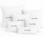 Set of 4 White Throw Pillow Inserts