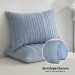 Blue Tufted Duvet Cover Set, Queen Size