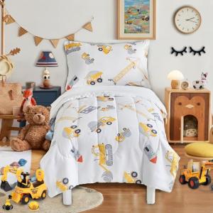 Construction-Themed Toddler Bedding Set for Boys