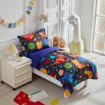 Navy Dinosaur Kids Comforter and Sheet Set