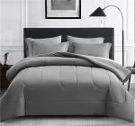 Maple&Stone 7-Piece Full Comforter Set, Grey