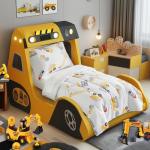 Construction-Themed Toddler Bedding Set for Boys