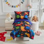Navy Dinosaur Kids Comforter and Sheet Set
