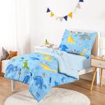 Dinosaur Toddler Bedding Set, Dino Astronauts Theme