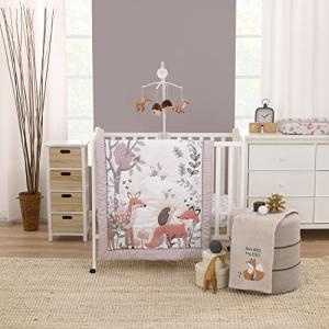 NoJo Woodland Meadow 3-Piece Mini Crib Bedding Set