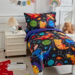 Navy Dinosaur Kids Comforter and Sheet Set