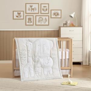 Hōmistry Jungle Theme 3-Piece Crib Bedding Set